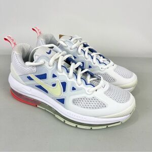NEW Nike Air Max Genome Sneakers Low Top Women's Size 8 White Blue DC4057-101